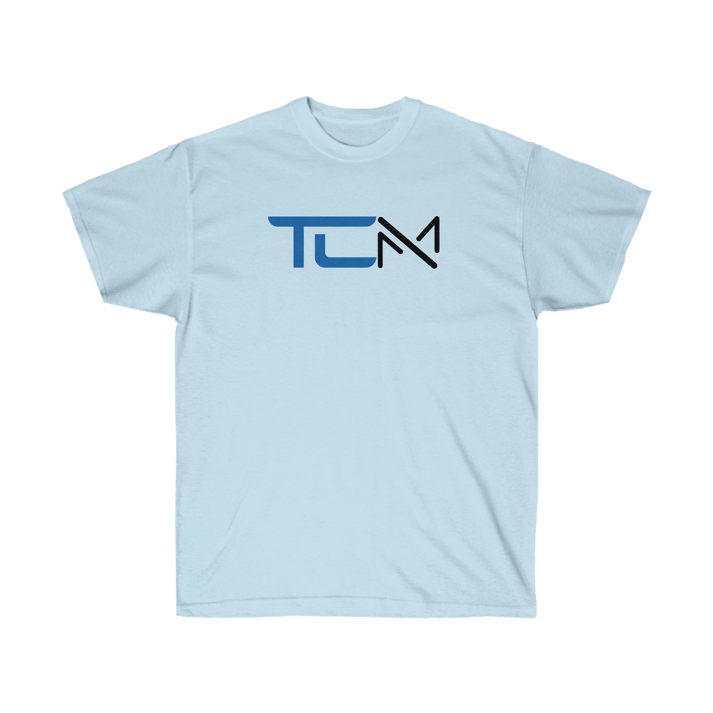 TCM Logo Heavy Cotton Tee Small Logo Front - Large Back - Blue/Black