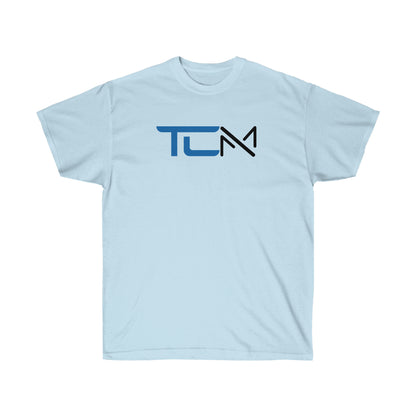 TCM Logo Heavy Cotton Tee Small Logo Front - Large Back - Blue/Black