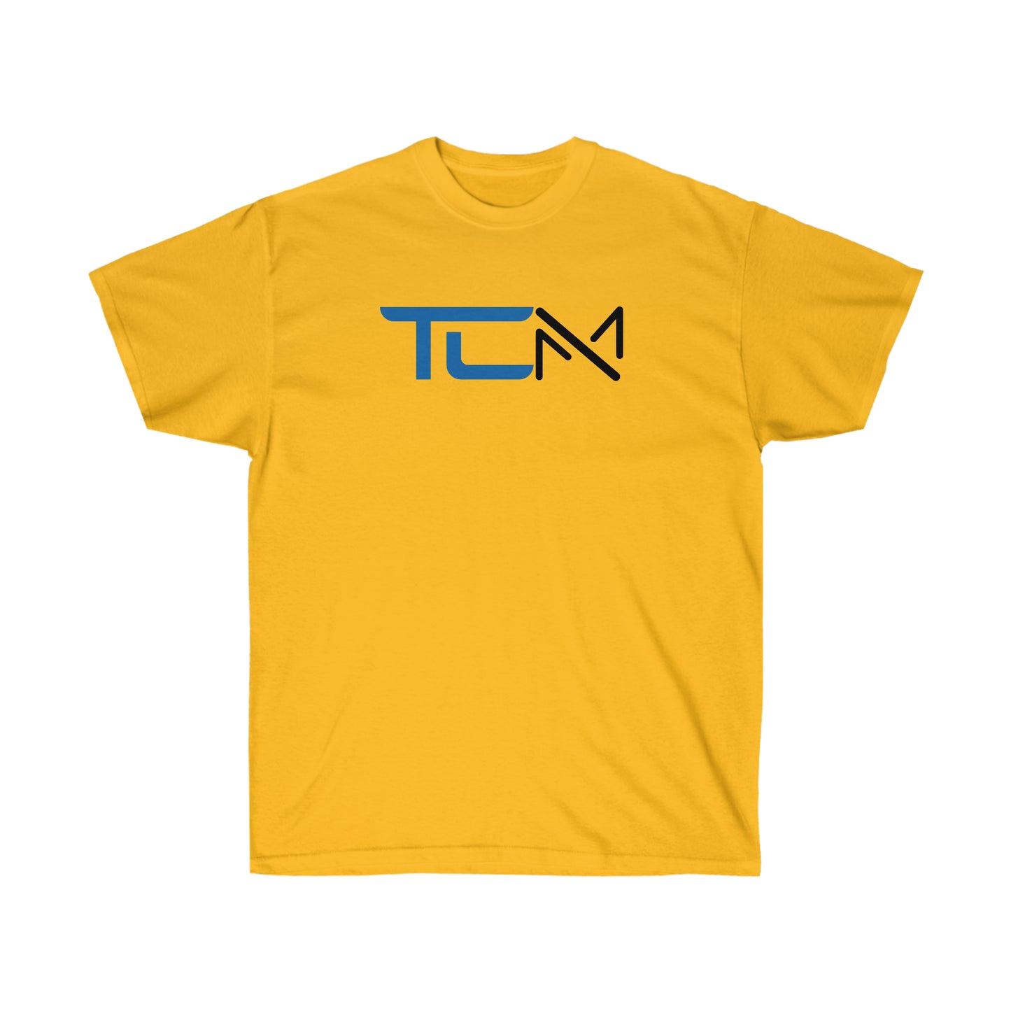 TCM Logo Heavy Cotton Tee Small Logo Front - Large Back - Blue/Black