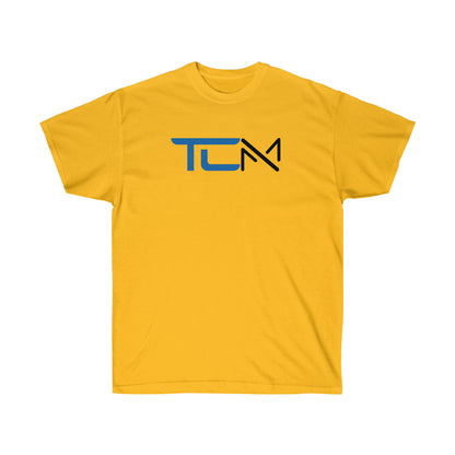 TCM Logo Heavy Cotton Tee Small Logo Front - Large Back - Blue/Black