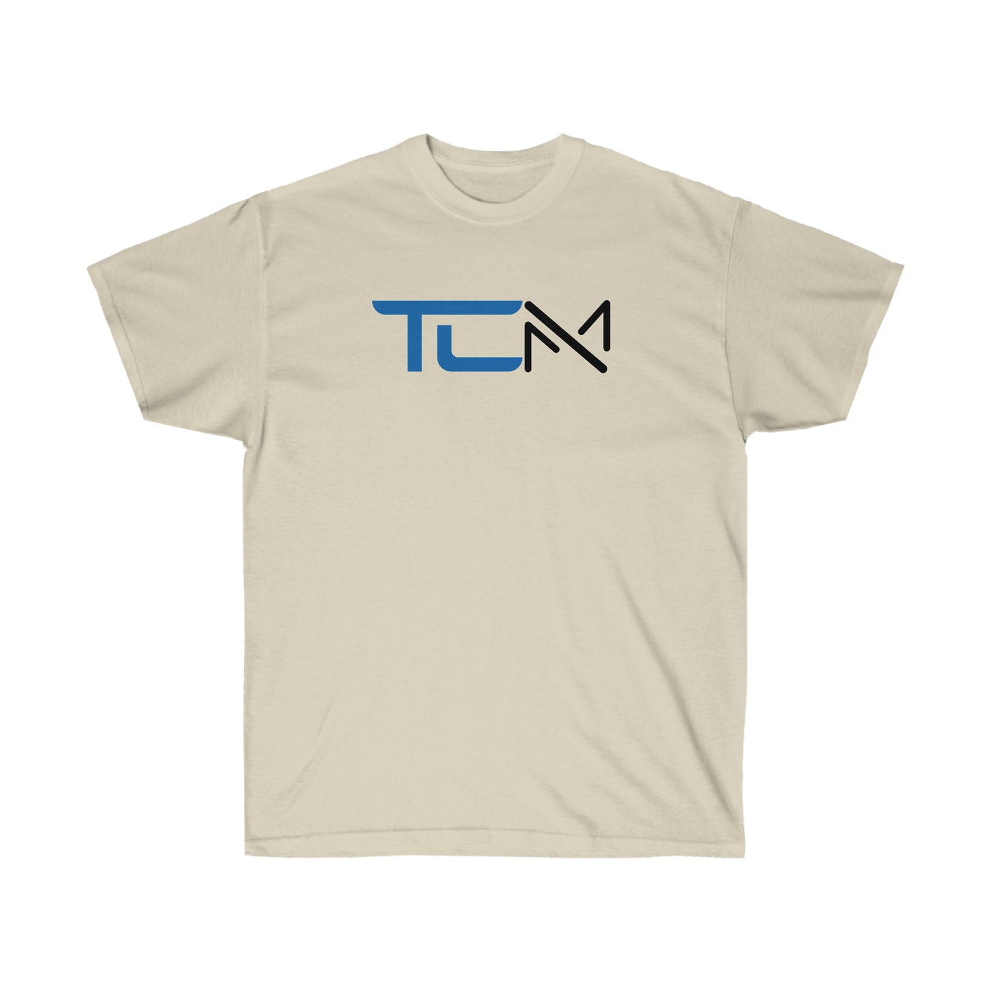 TCM Logo Heavy Cotton Tee Small Logo Front - Large Back - Blue/Black