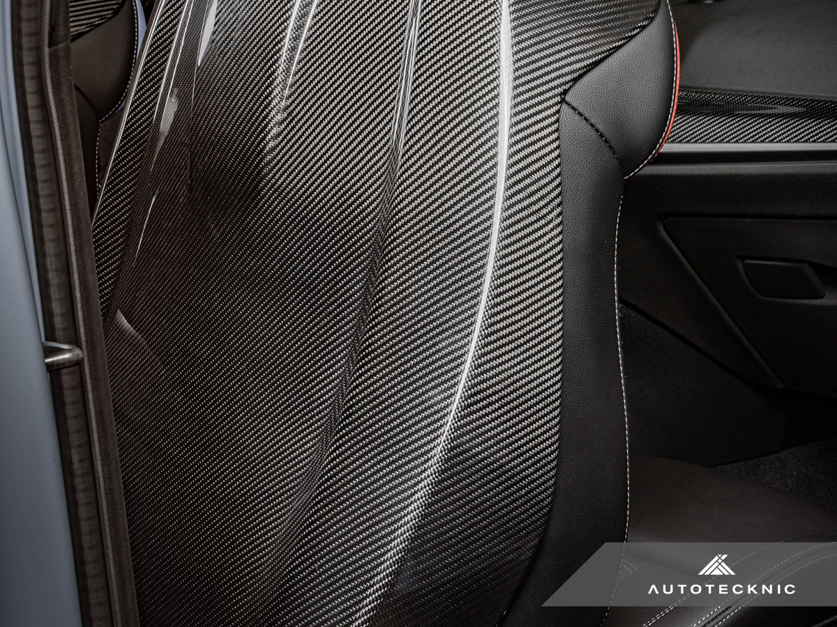 AutoTecknic Dry Carbon Full Seat Back Cover Set BMW G87 M2