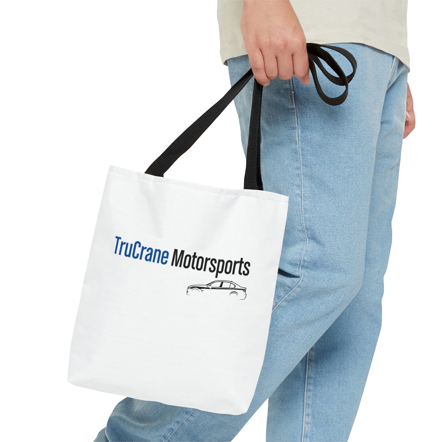 TruCrane Motorsports Tote Bag - White