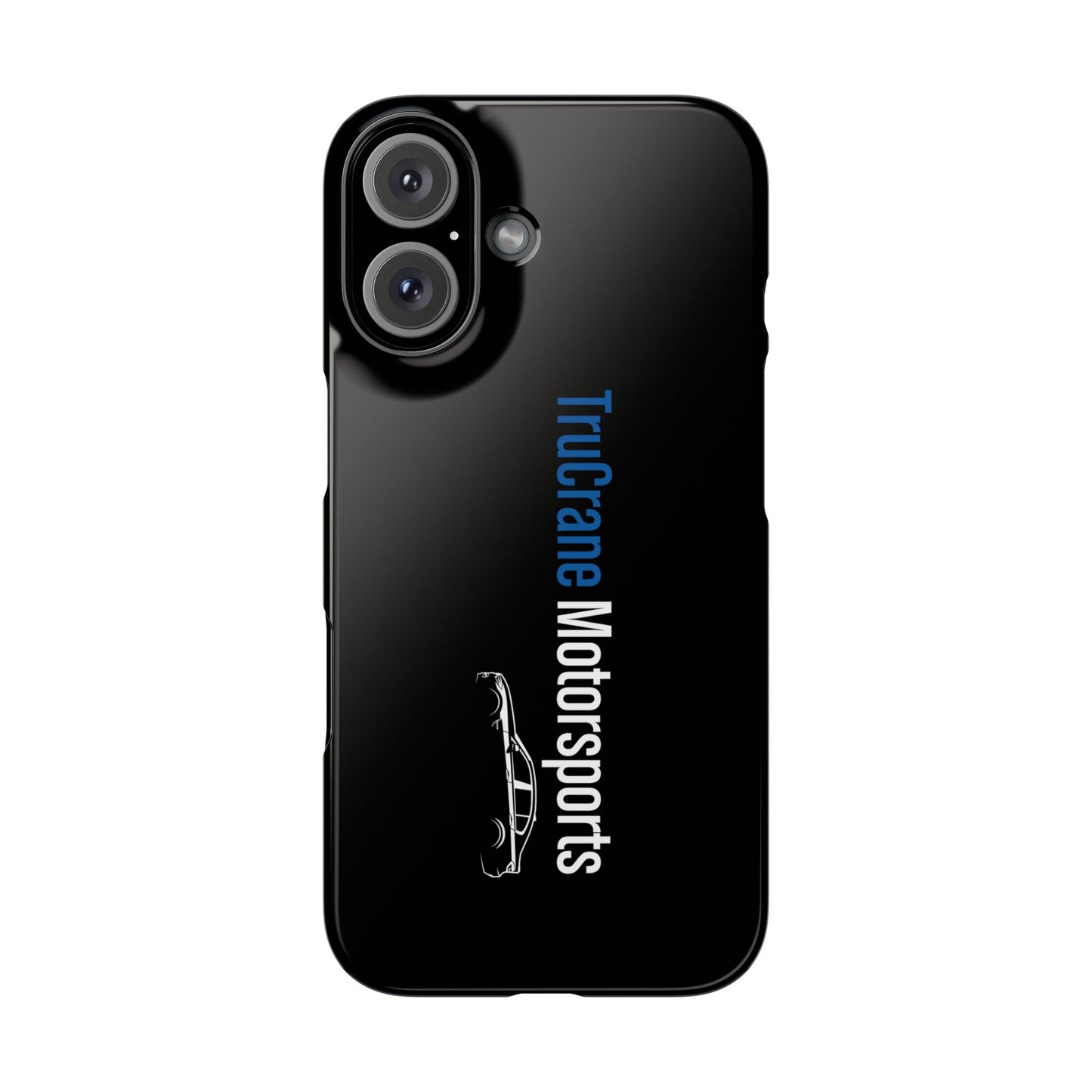 TruCrane Motorsports Slim iPhone Case -Black All Models