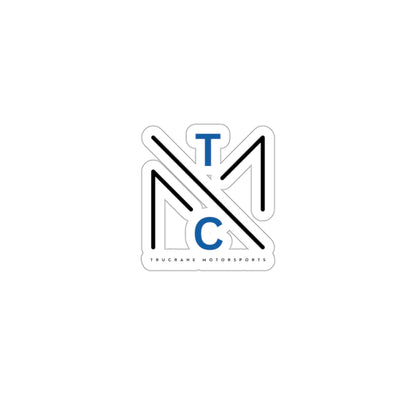 TCM Stickers Blue/Black Transparent