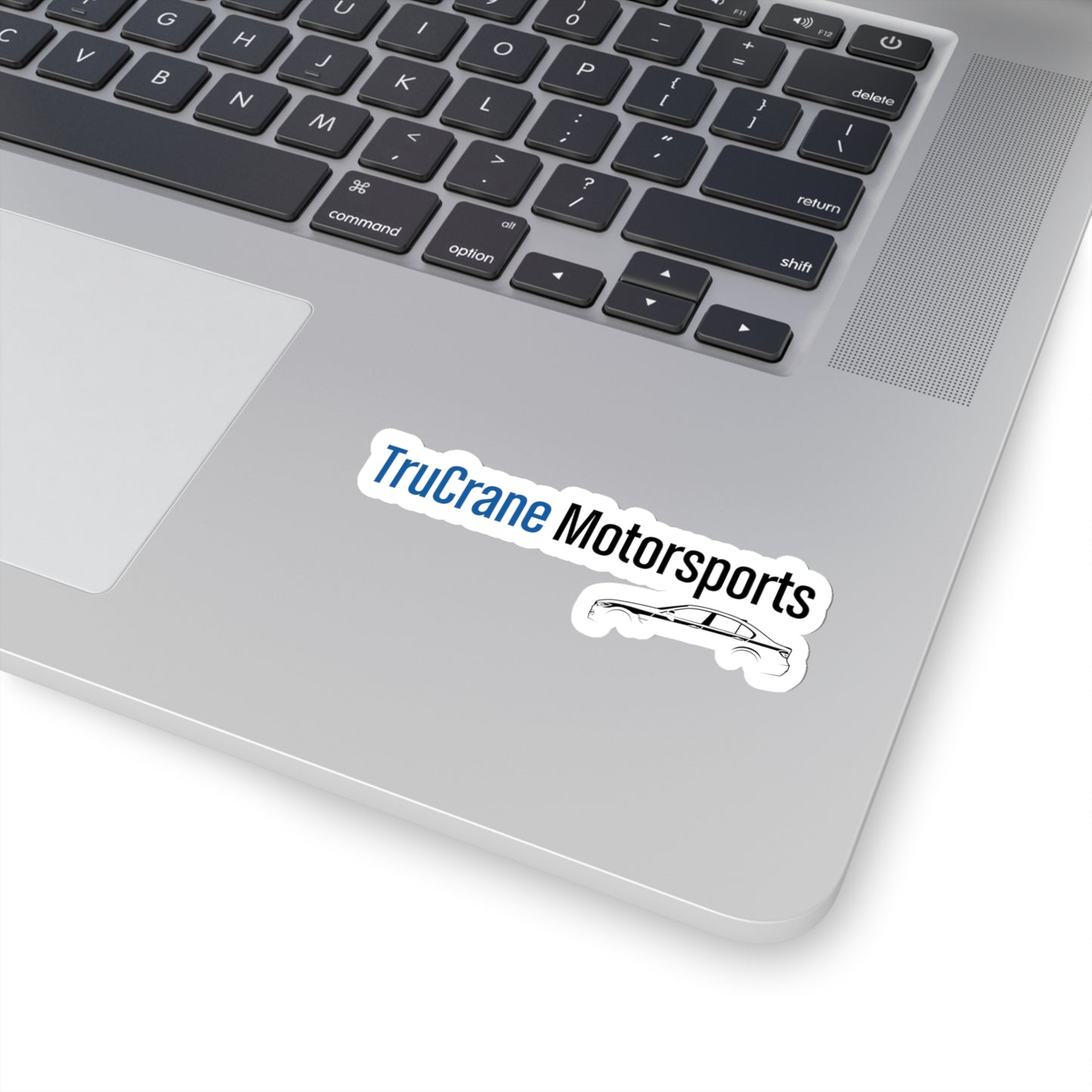 TruCrane Motorsports Sticker - Blue/Black Transparent