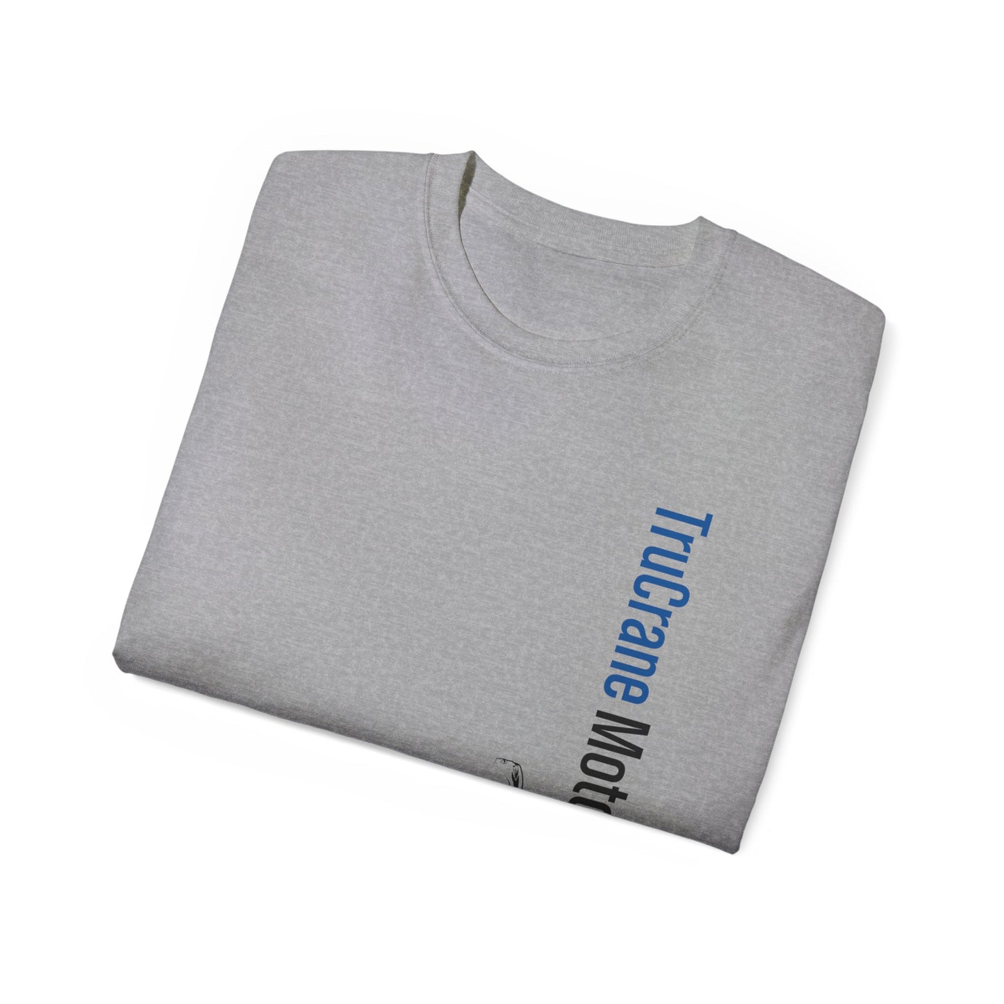 TruCrane Motorsports Heavy Cotton Tee - Vertical - Blue/Black