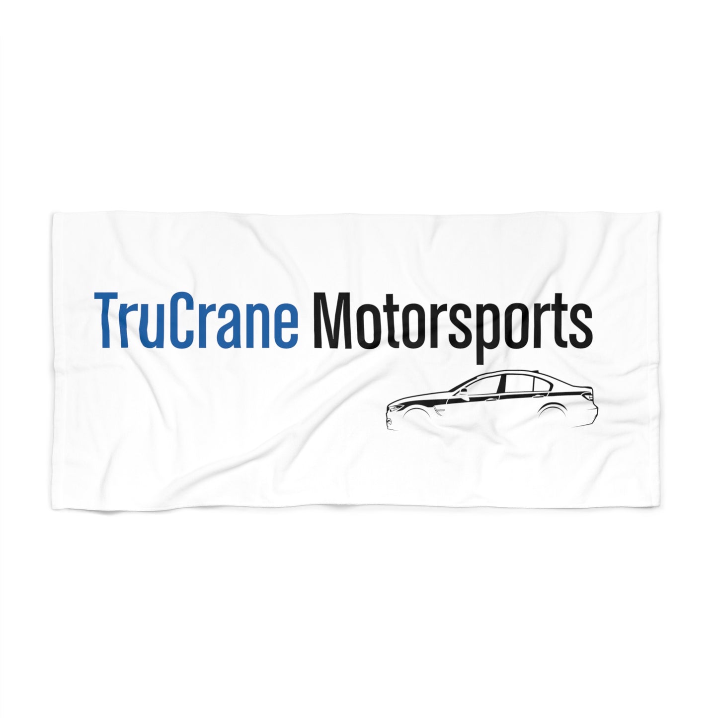 TruCrane Motorsports Beach Towel Blue/Black