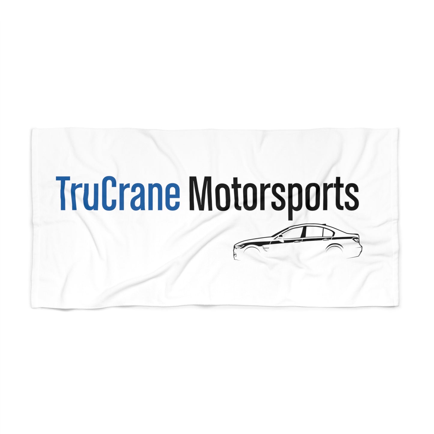 TruCrane Motorsports Beach Towel Blue/Black