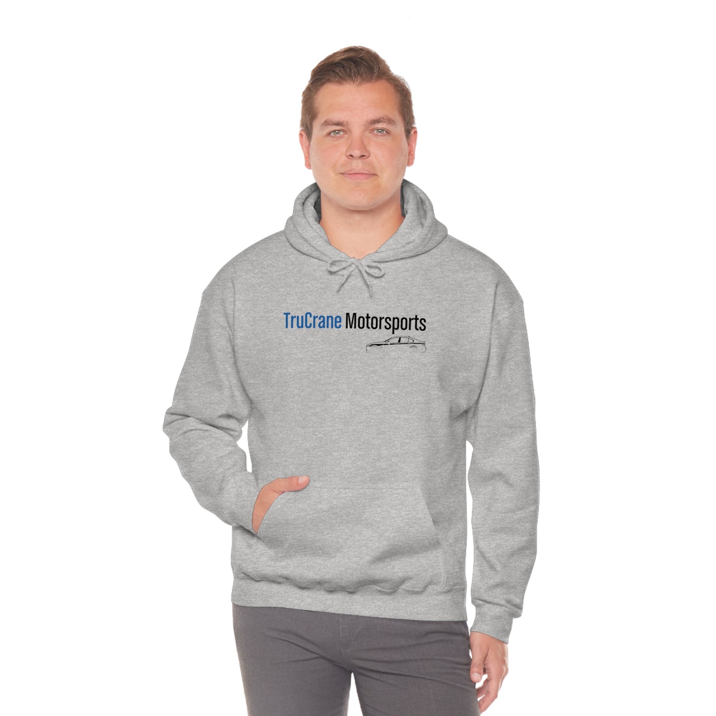 TruCrane Motorsports Unisex Heavy Blend Hooded Sweatshirt -Blue/Black