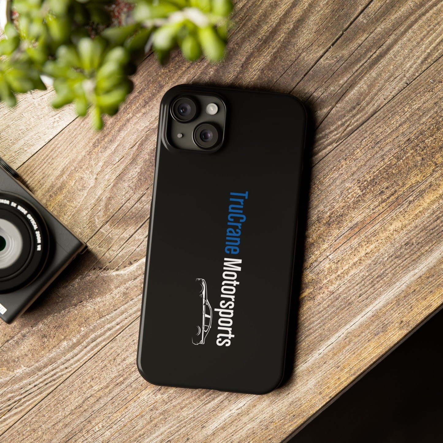 TruCrane Motorsports Slim iPhone Case -Black All Models