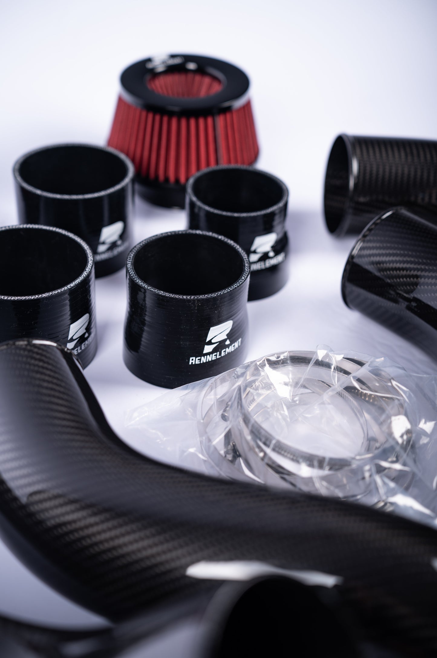 RENNELEMENT Dry Carbon Fiber Front Mount Intake BMW G90/G99 M5 S68