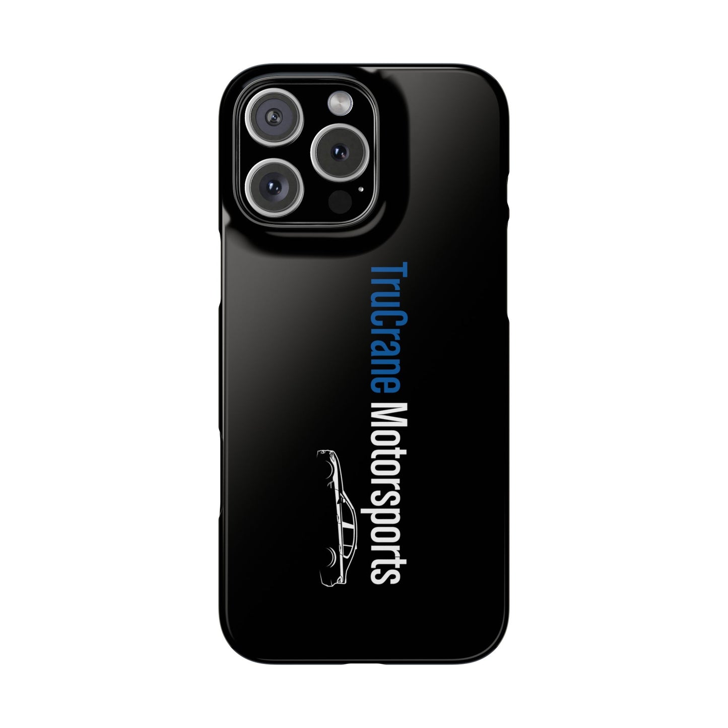 TruCrane Motorsports Slim iPhone Case -Black All Models