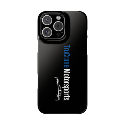 TruCrane Motorsports Slim iPhone Case -Black All Models