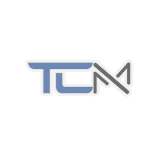 TCM Sticker - Blue/Black Transparent