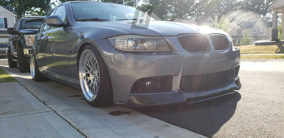 Horizon Motorsport AP V1 CARBON FIBER FRONT LIP BMW E90 3-SERIES (M-TECH M3 STYLE BUMPER)