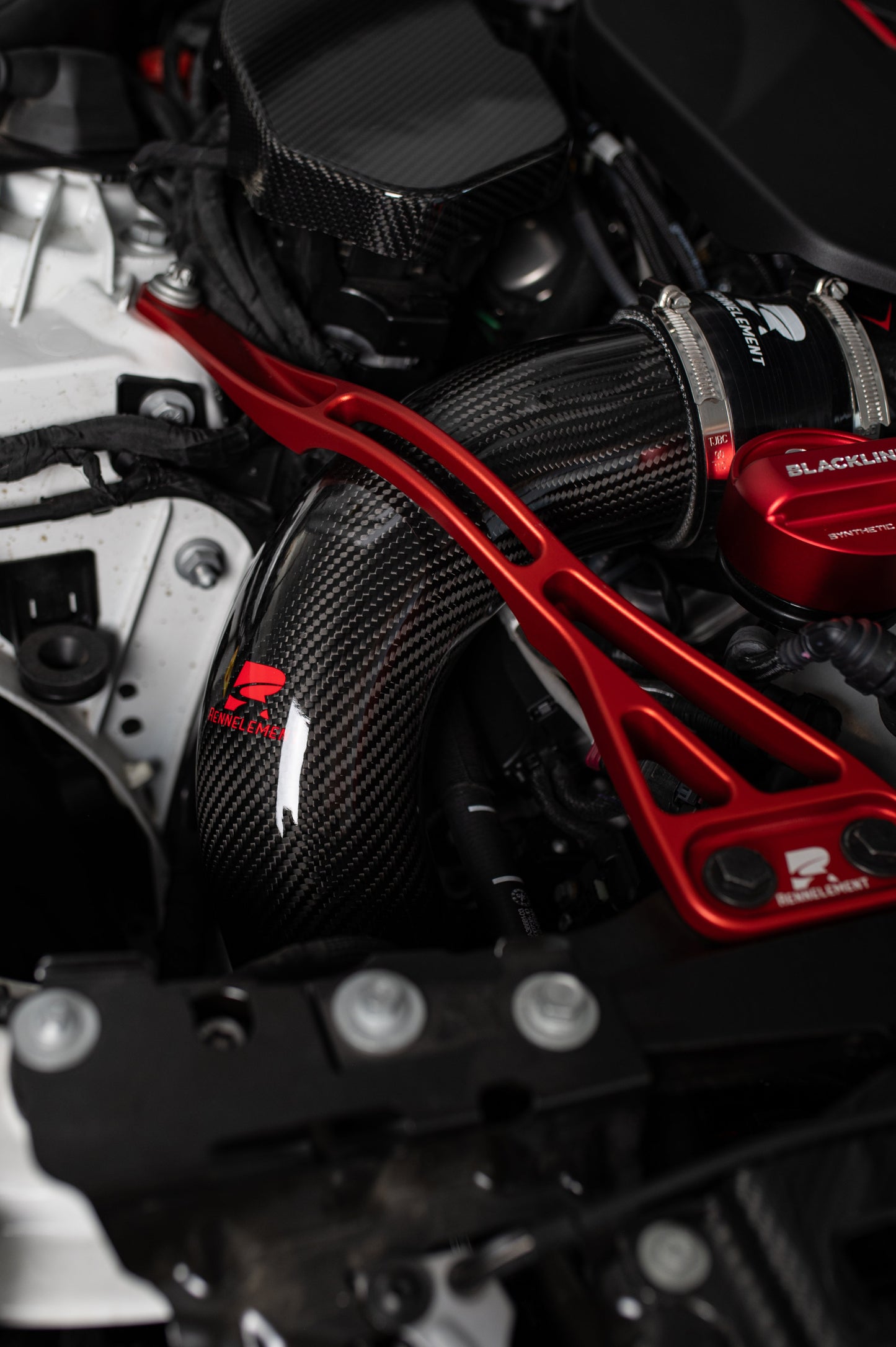RENNELEMENT Dry Carbon Fiber Front Mount Intake BMW G90/G99 M5 S68