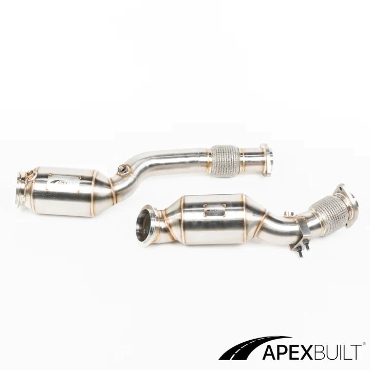 APEXBUILT GESI Cattted Downpipes BMW F97 X3M & F98 X4M (S58, 2021+)