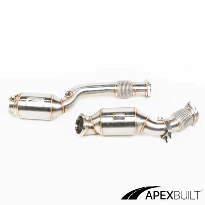 APEXBUILT GESI Cattted Downpipes BMW F97 X3M & F98 X4M (S58, 2021+)