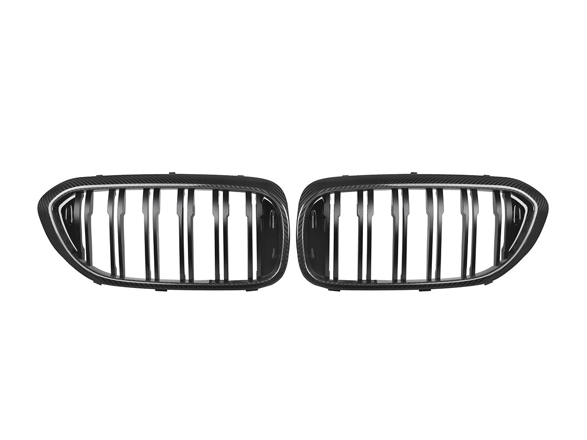 AutoTecknic Carbon Fiber Front Grille Set - G30 5-Series Pre-LCI