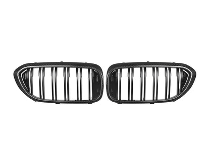 AutoTecknic Carbon Fiber Front Grille Set - G30 5-Series Pre-LCI