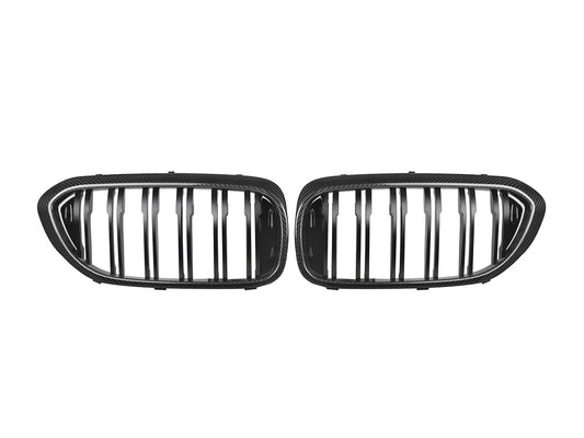 AutoTecknic Carbon Fiber Front Grille Set - G30 5-Series Pre-LCI