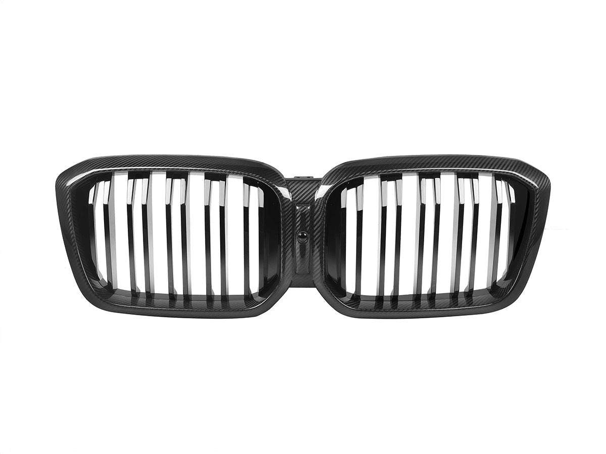 AutoTecknic Dry Carbon Fiber Dual-Slats Front Grille Set - G01 X3 LCI | G02 X4 LCI