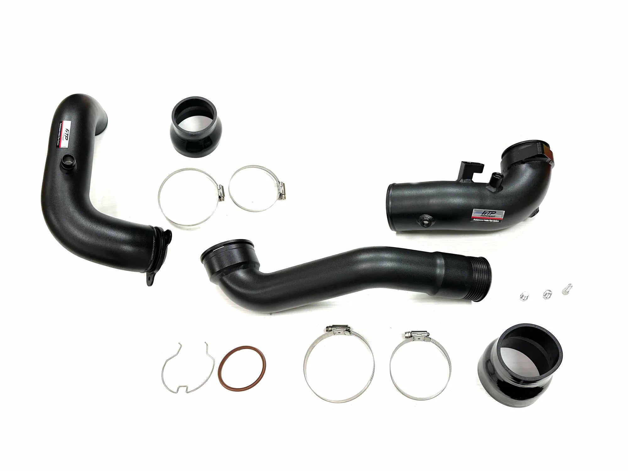 FTP Charge Pipe / Turbo Inlet Combo Set Black BMW B58 Gen3 G70/G60 X5 ...