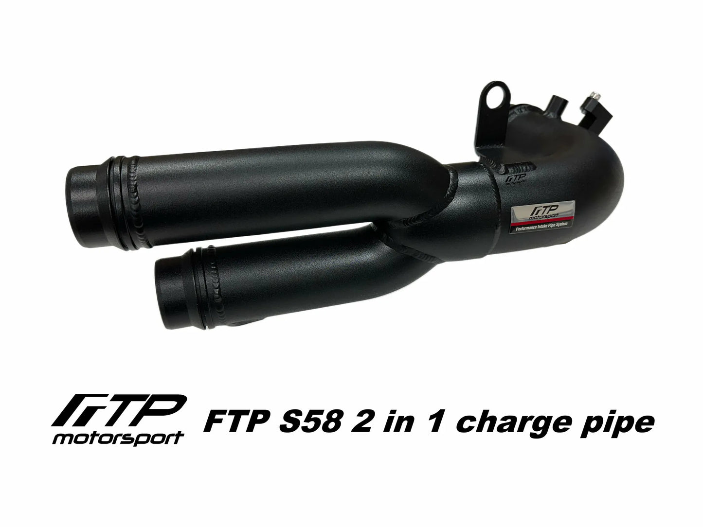 FTP 2-in-1 Charge Pipe Set Black BMW S58 M2/M3/M4/X3M/X4M G80/G82/G87/F97/F98