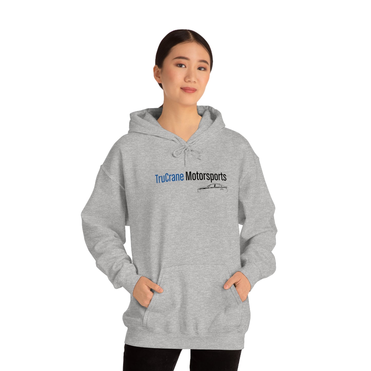 TruCrane Motorsports Unisex Heavy Blend Hooded Sweatshirt -Blue/Black