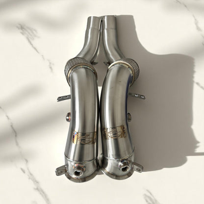 Palenon Performance BMW N63R/N63B Catless Race Downpipes - M550i, 750i, M850i, X5, X6, X7