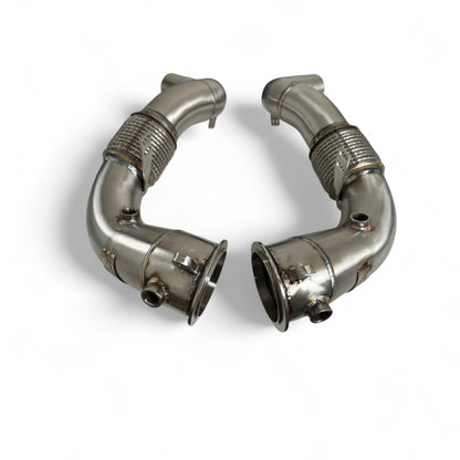 Palenon Performance BMW N63R/N63B Catless Race Downpipes - M550i, 750i, M850i, X5, X6, X7