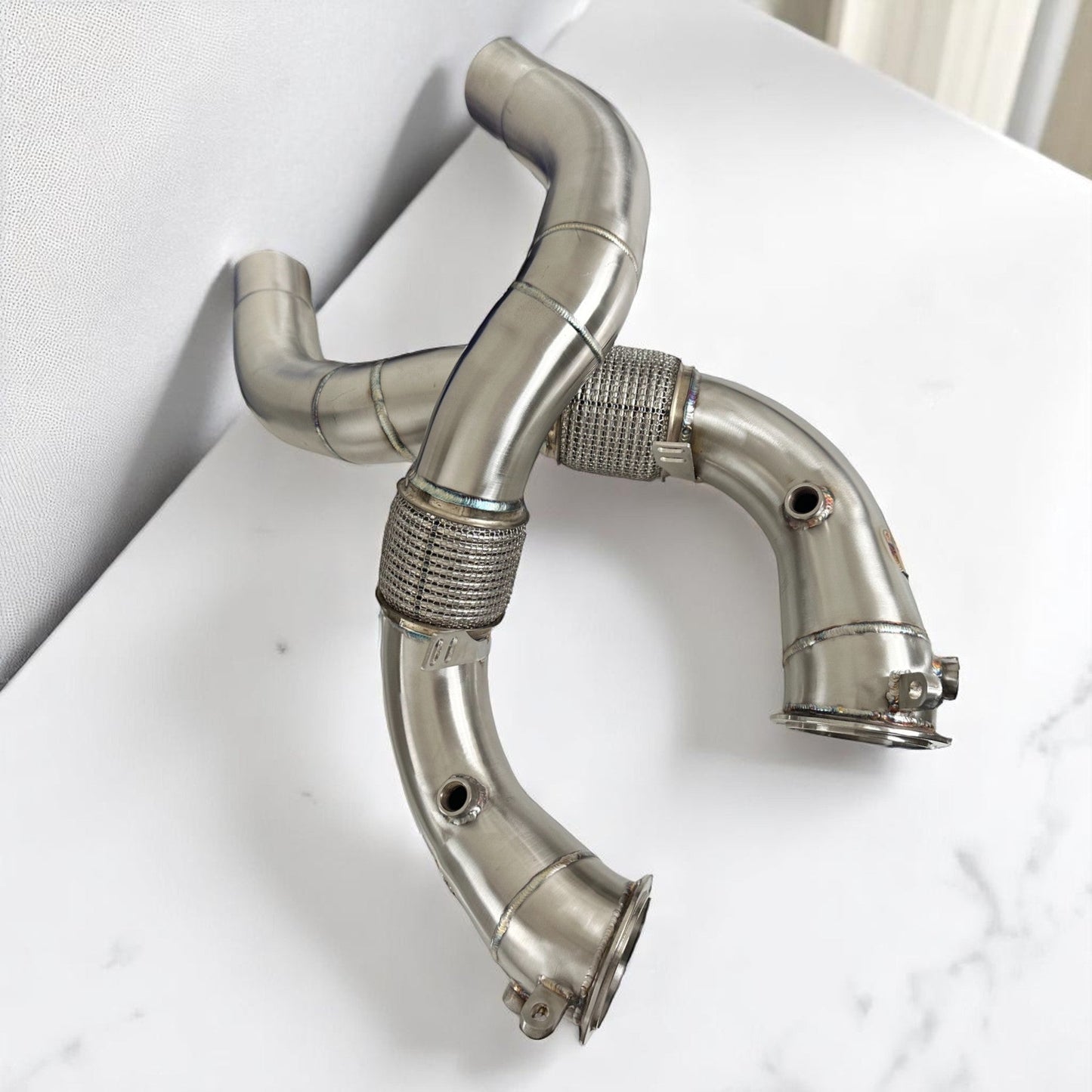 Palenon Performance BMW N63R/N63B Catless Race Downpipes - M550i, 750i, M850i, X5, X6, X7
