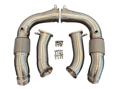 TCM Catless Downpipes S68 BMW M5 G90 G99 Primary Secondary