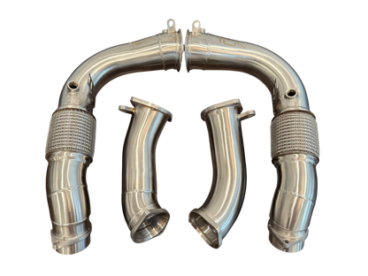 TCM Catless Downpipes S68 BMW M5 G90 G99 Primary Secondary