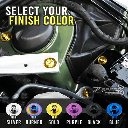 ZSPEC Stage-3 Dress Up Bolts Fastener Kit for Toyota GR86 & Subaru BRZ, Titanium