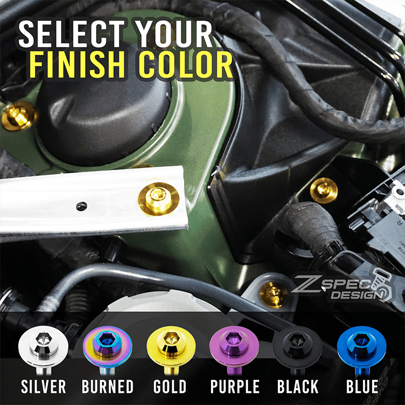 ZSPEC Stage-2 Dress Up Bolt Fastener Kit for Toyota GR86 & Subaru BRZ, Titanium