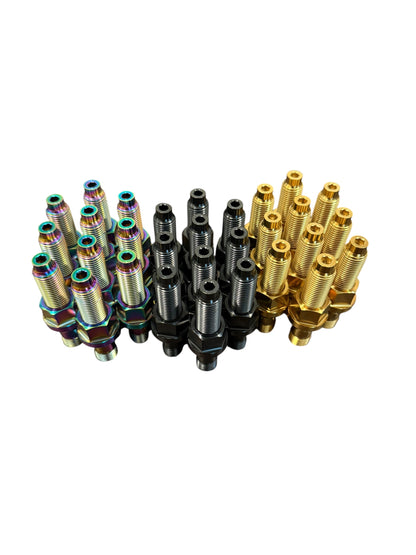 TCM M14x1.5 Titanium Wheel Stud Kit w/PVD Coating