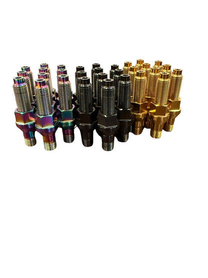 TCM M14x1.5 Titanium Wheel Stud Kit w/PVD Coating