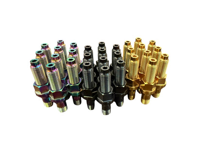TCM M14x1.5 Titanium Wheel Stud Kit w/PVD Coating