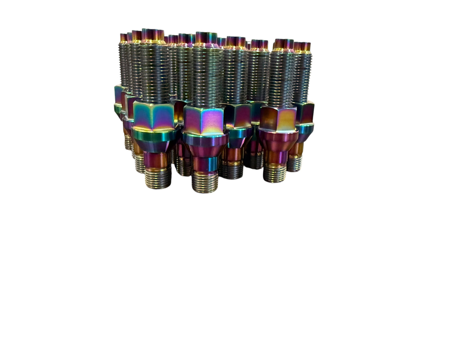 TCM M14x1.5 Titanium Wheel Stud Kit w/PVD Coating