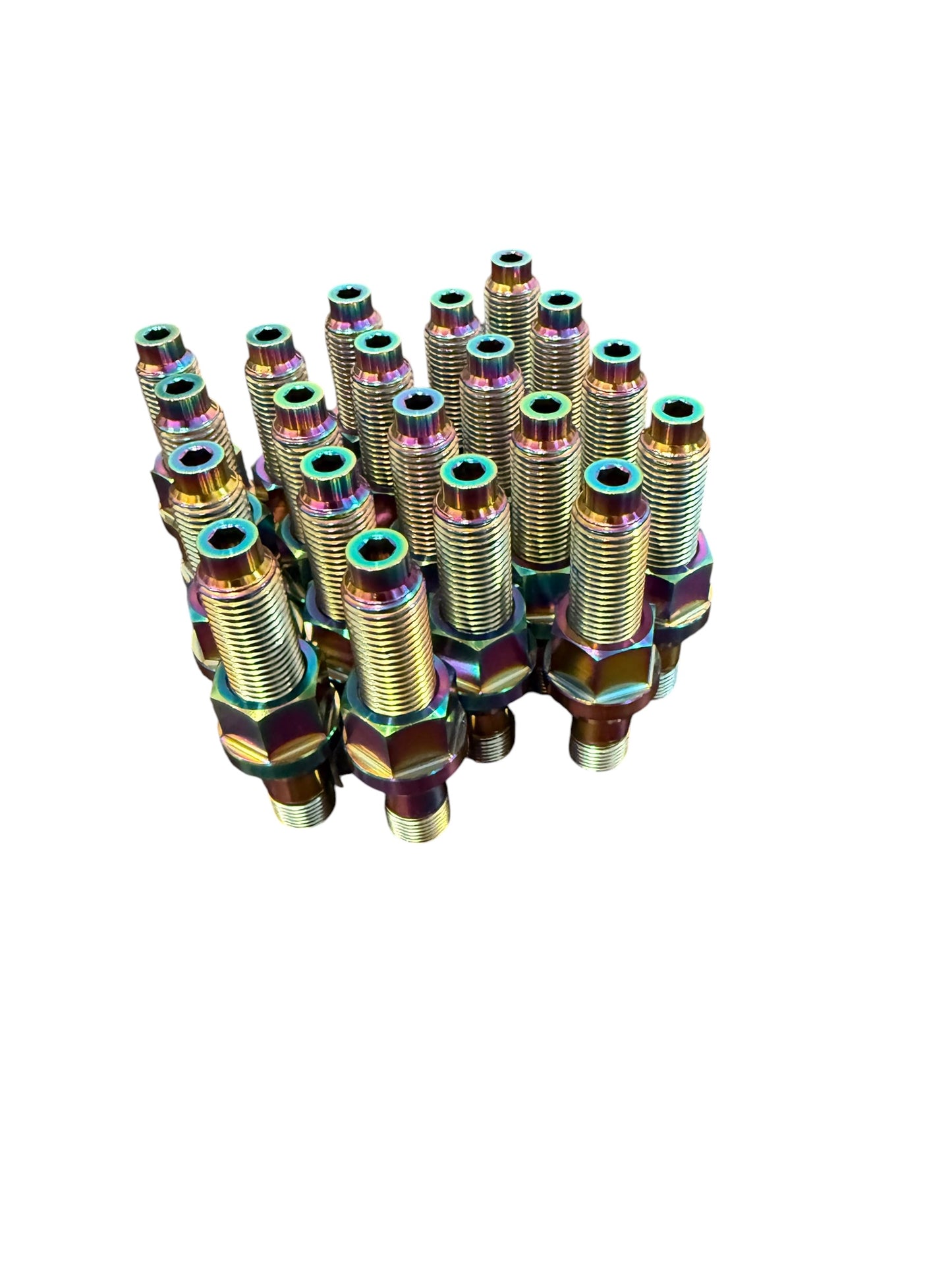 TCM M14x1.5 Titanium Wheel Stud Kit w/PVD Coating