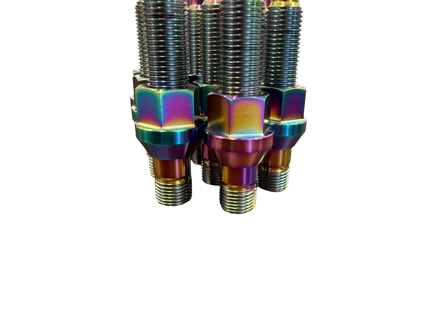 TCM M14x1.5 Titanium Wheel Stud Kit w/PVD Coating