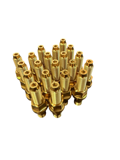 TCM M14x1.5 Titanium Wheel Stud Kit w/PVD Coating
