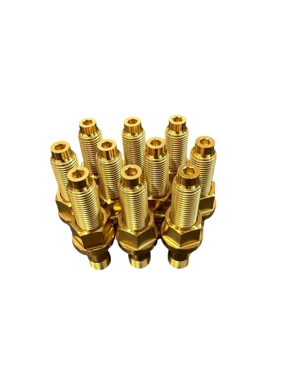 TCM M14x1.5 Titanium Wheel Stud Kit w/PVD Coating