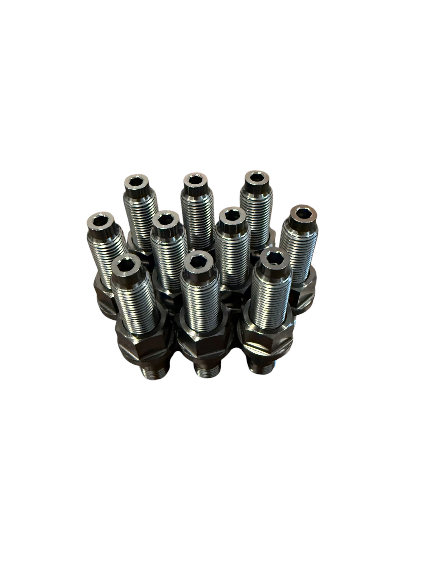 TCM M14x1.5 Titanium Wheel Stud Kit w/PVD Coating
