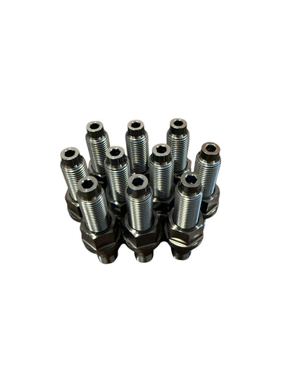 TCM M14x1.5 Titanium Wheel Stud Kit w/PVD Coating