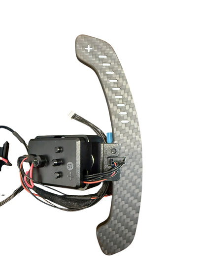 TCM Carbon Fiber Magnetic Programmable Rev Tracking LED Paddle Shifters BMW F and G Chassis