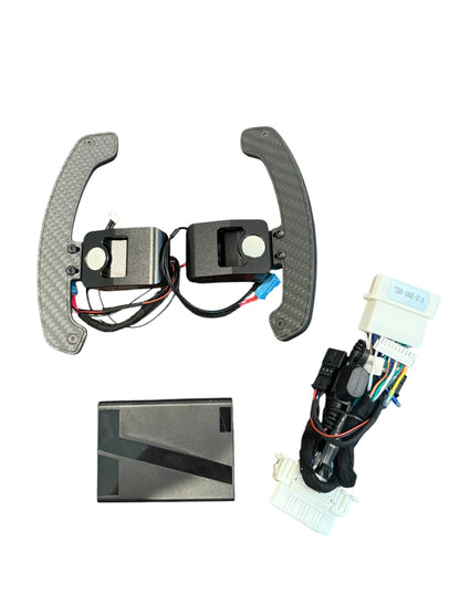 TCM Carbon Fiber Magnetic Programmable Rev Tracking LED Paddle Shifters BMW F and G Chassis