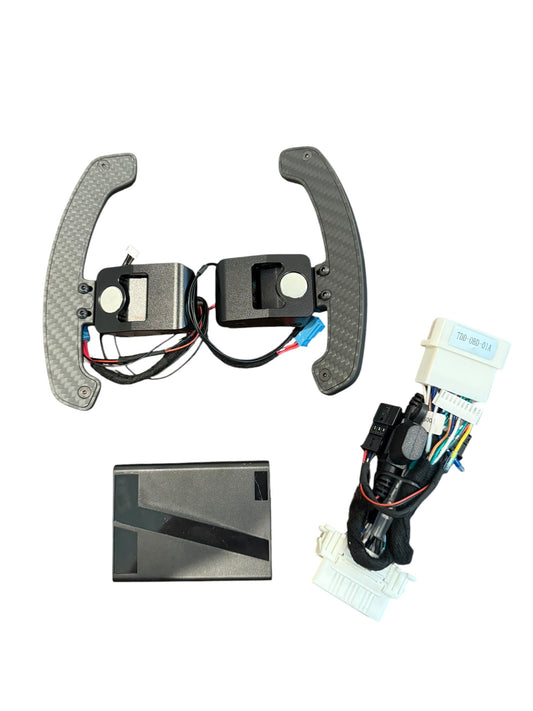 TCM Carbon Fiber Magnetic Programmable Rev Tracking LED Paddle Shifters BMW F and G Chassis